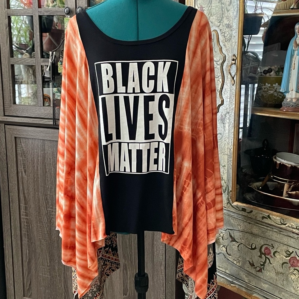 Black Lives Matter T-Shirt Poncho